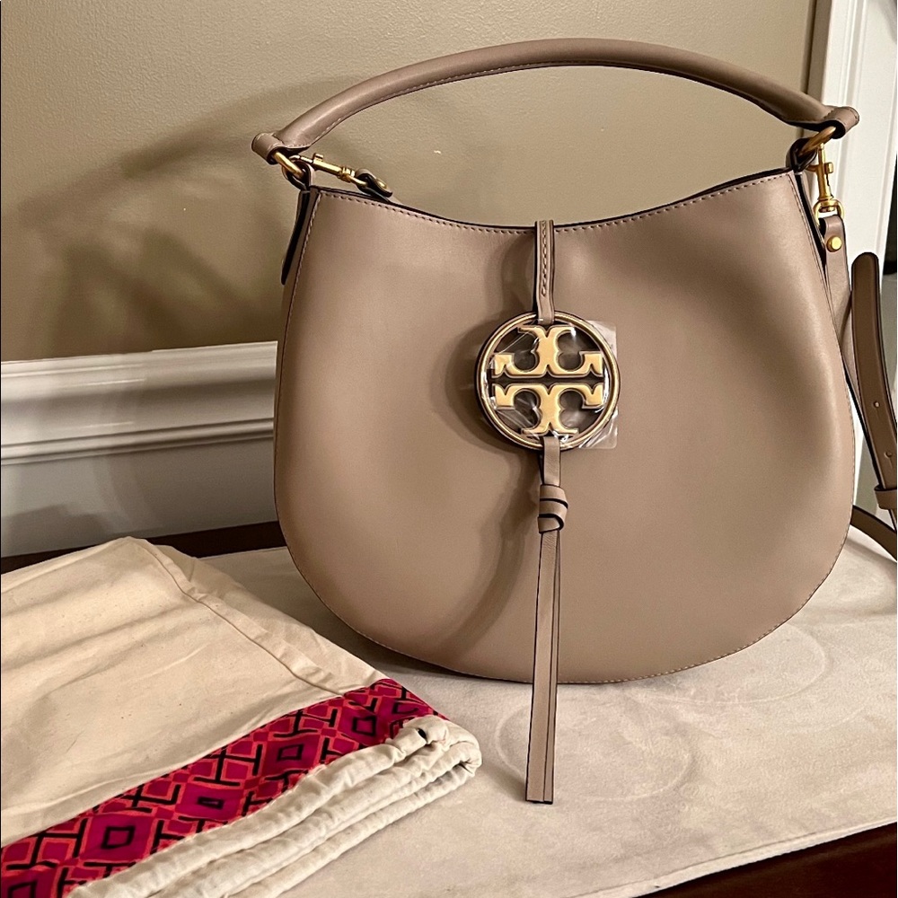 Tory Burch Miller Metal Logo Mini Hobo
